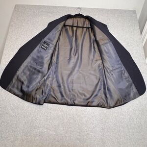 VTG Nino Cerruti Rue Royale Blazer Jacket Mens Sport Coat Navy Blue Tailored USA